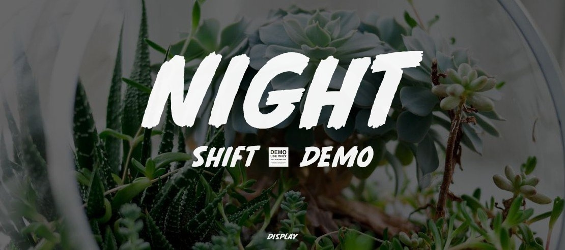 Night Shift - Demo Font