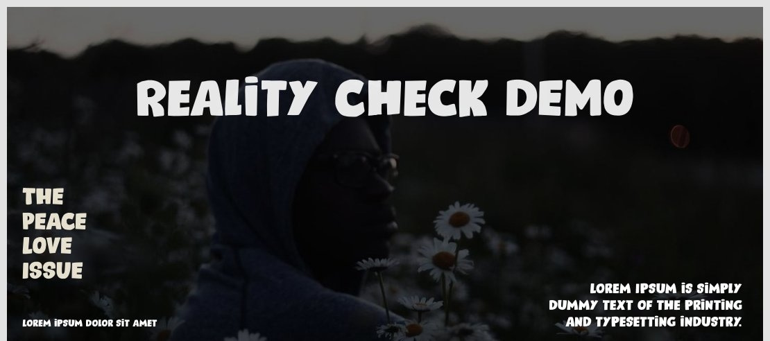 Reality Check DEMO Font