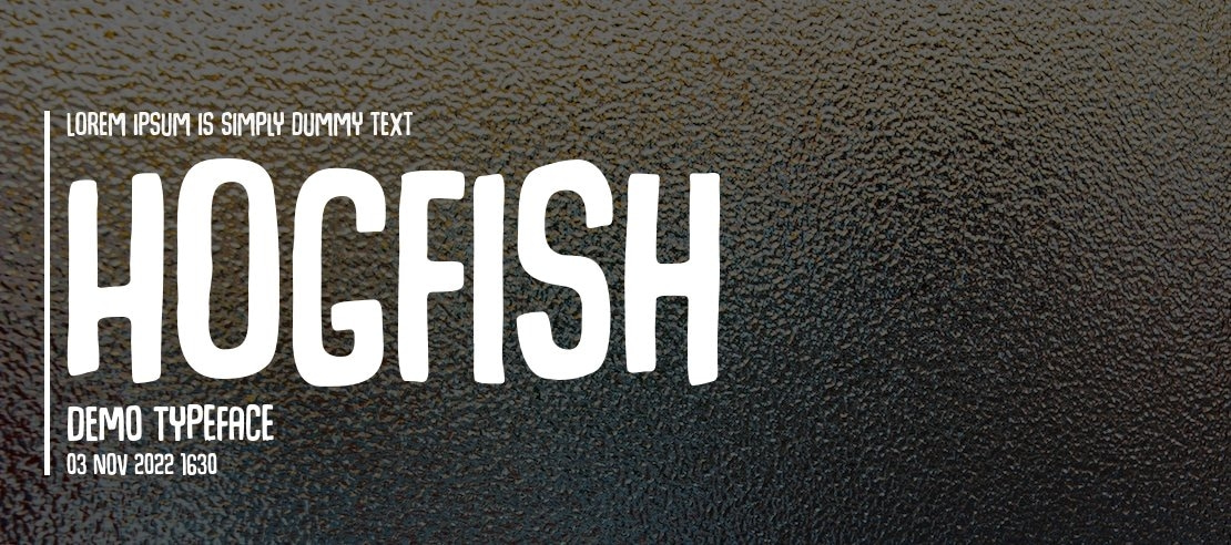 Hogfish DEMO Font