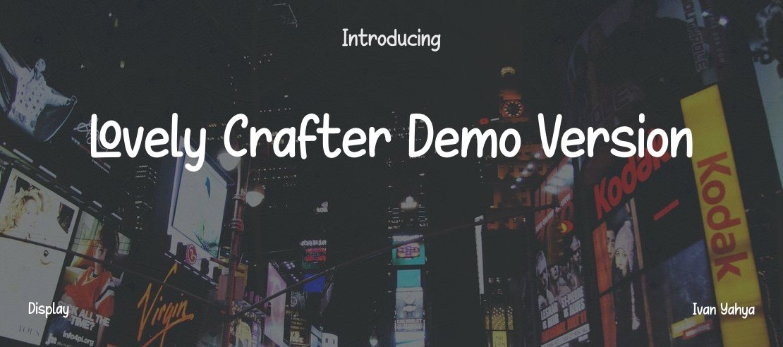 Lovely Crafter Demo Version Font