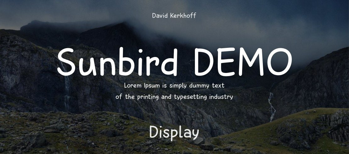 Sunbird DEMO Font