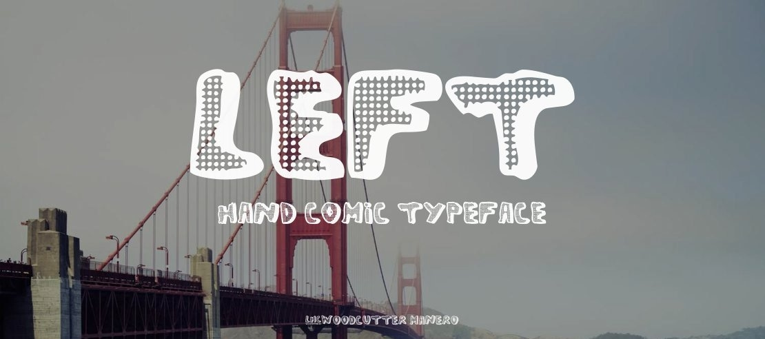 left hand comic Font