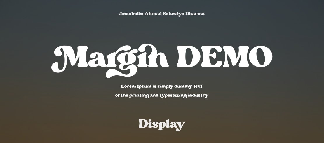 Margin DEMO Font