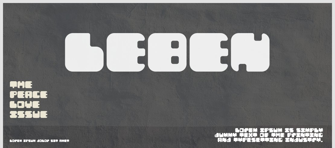 Leben Font Family