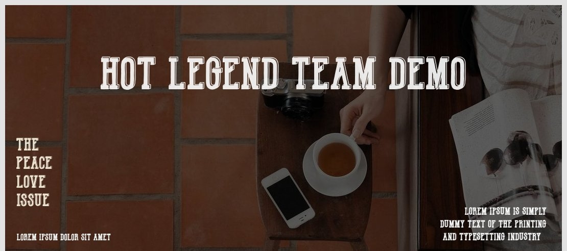 Hot Legend Team DEMO Font