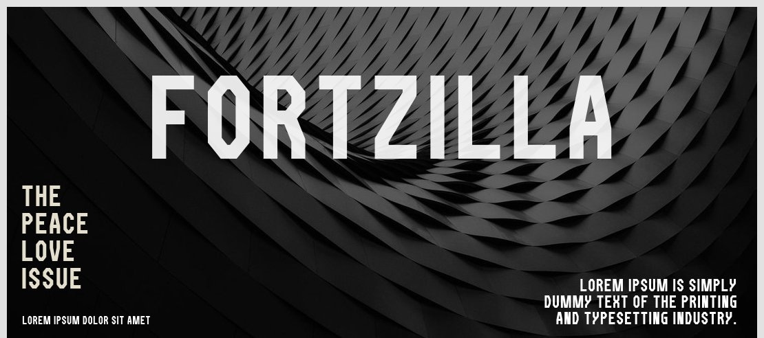 Fortzilla Font