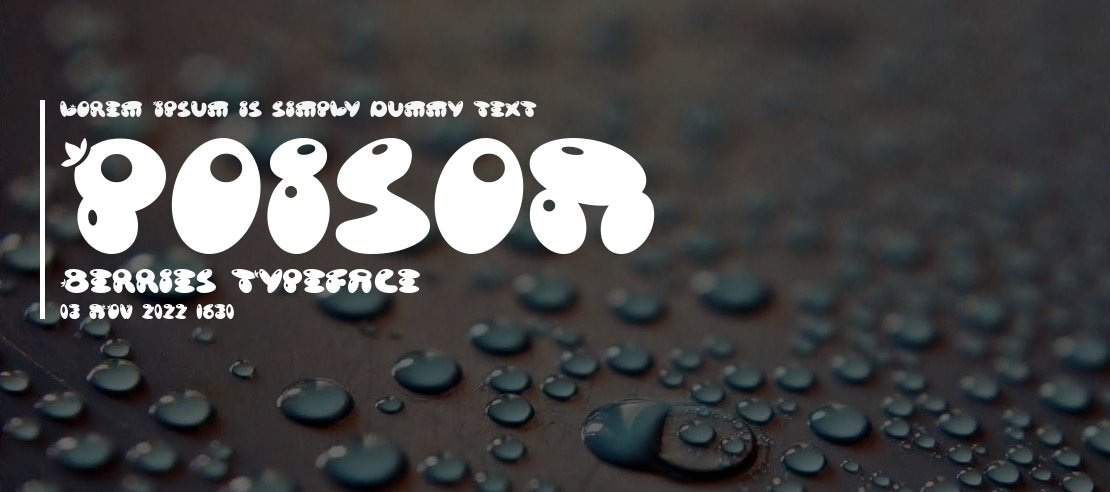 Poison Berries Font