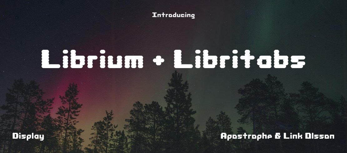 Librium + Libritabs Font Family