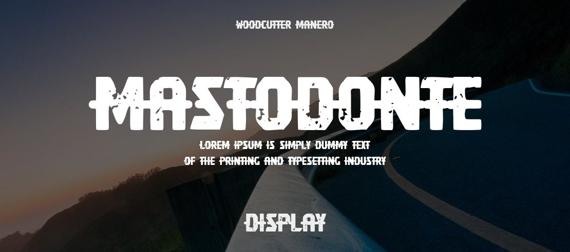 Mastodonte Font