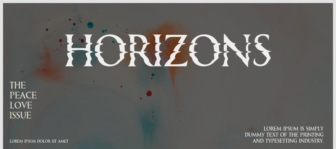 Horizons Font