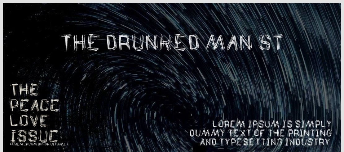 The Drunked Man St Font