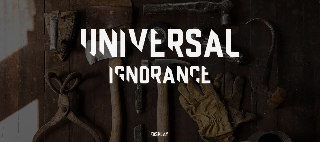 Universal Ignorance Font