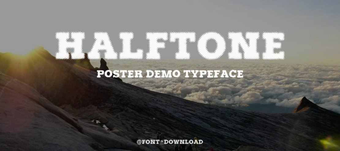 Halftone Poster Demo Font