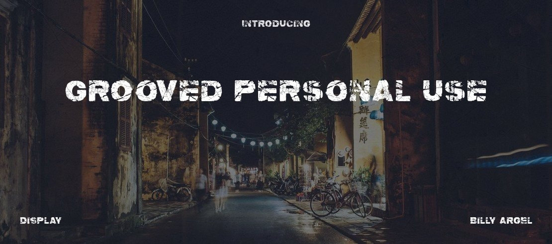 groOvEd PERSONAL USE Font