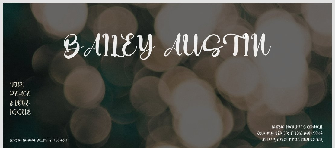 Bailey Austin Font