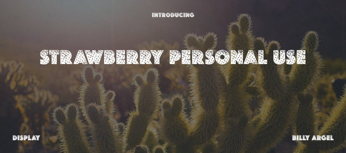 STRAWBERRY PERSONAL USE Font