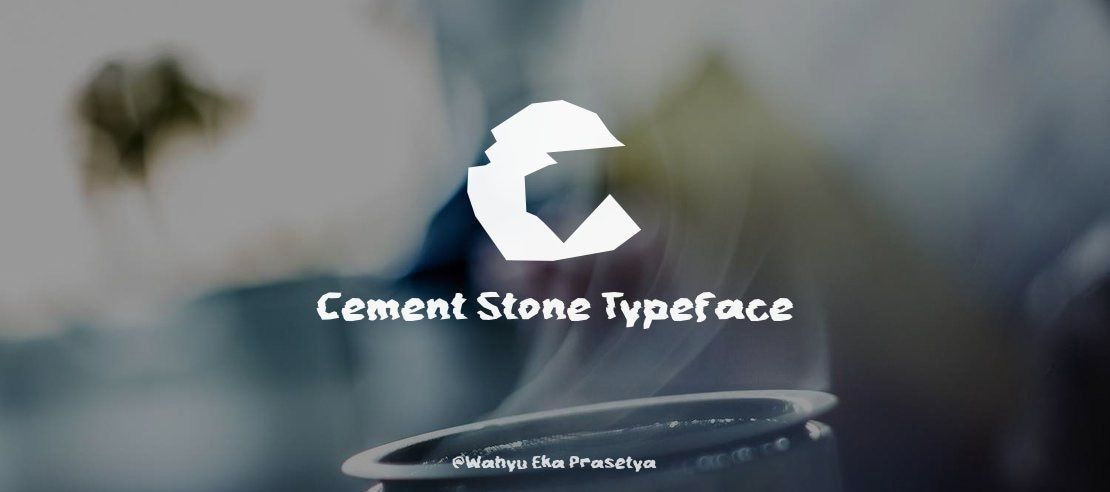 c Cement Stone Font