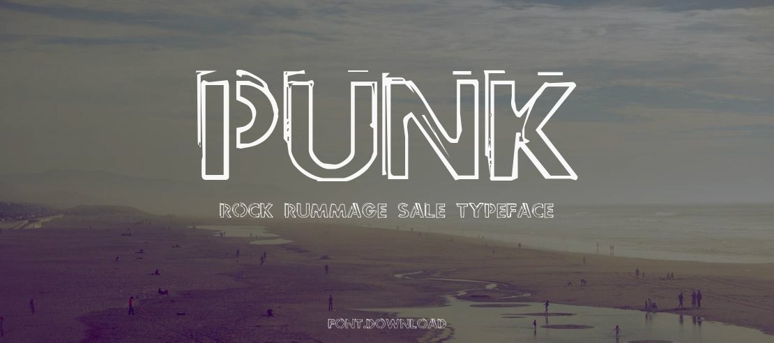 punk rock rummage sale Font