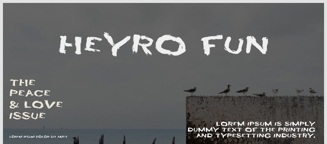 HEYRO fun Font