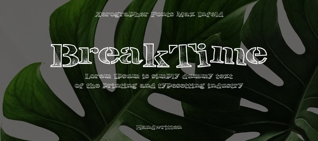 BreakTime Font