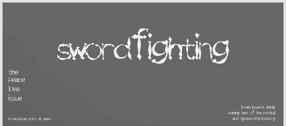 SwordFighting Font