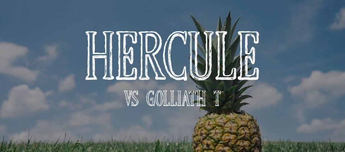 HERCULE VS GOLLIATH Font