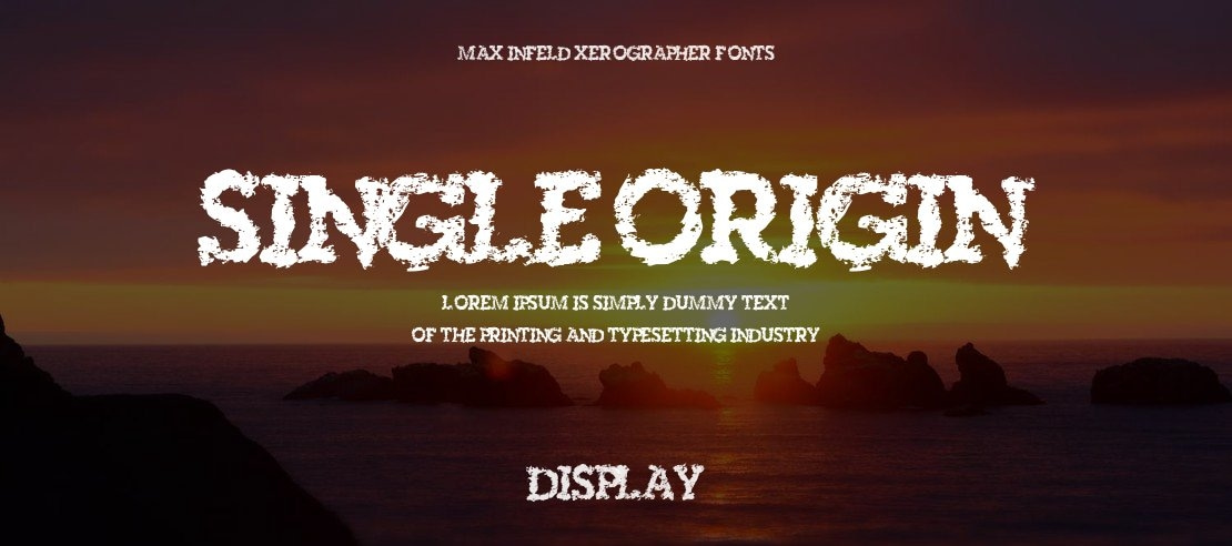 SingleOrigin Font