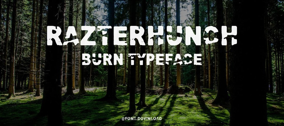 Razterhunch Burn Font Family
