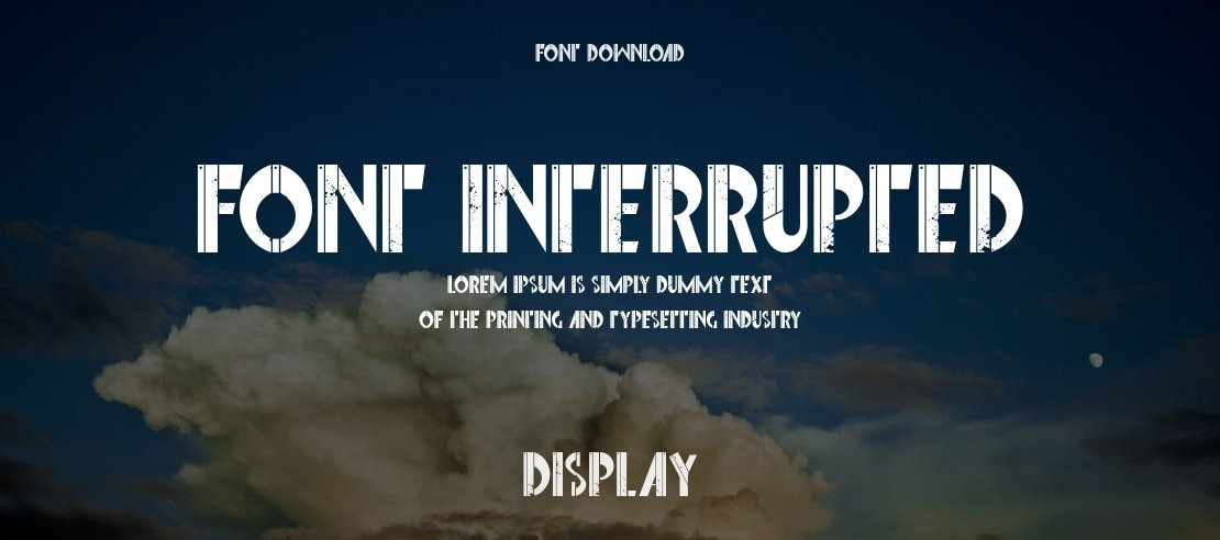 Font Interrupted