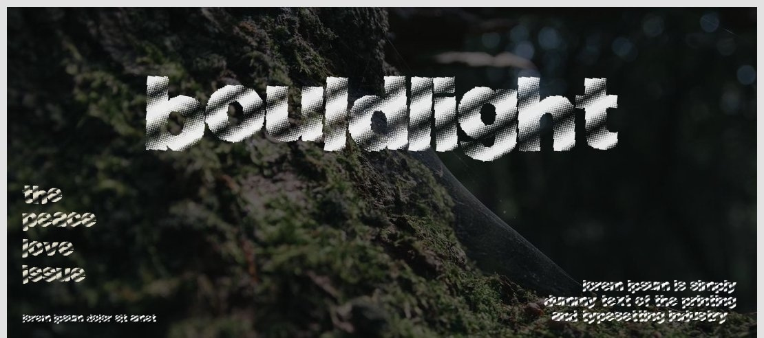 BouldLight Font