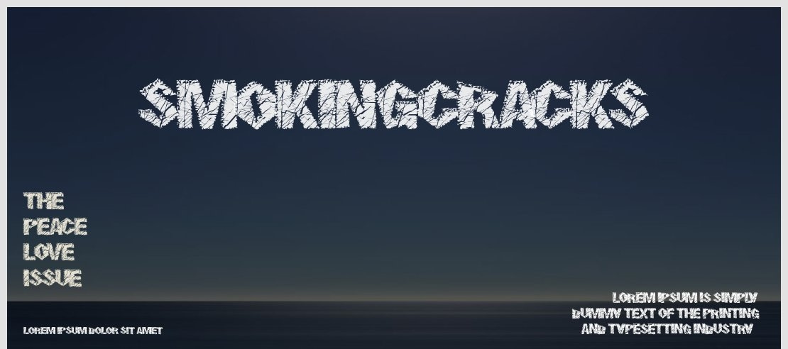 SmokingCracks Font