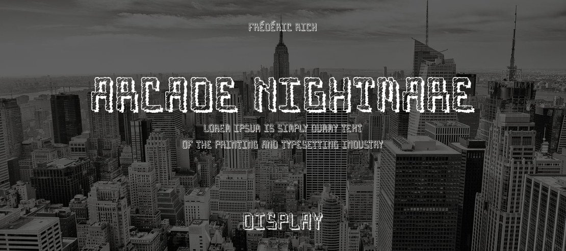 Arcade Nightmare Font