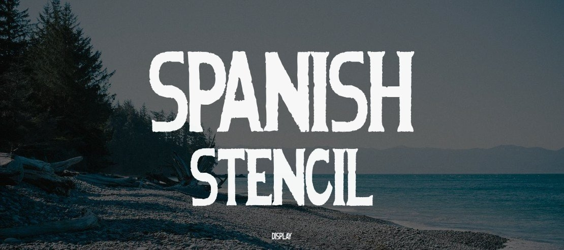 Spanish Stencil Font