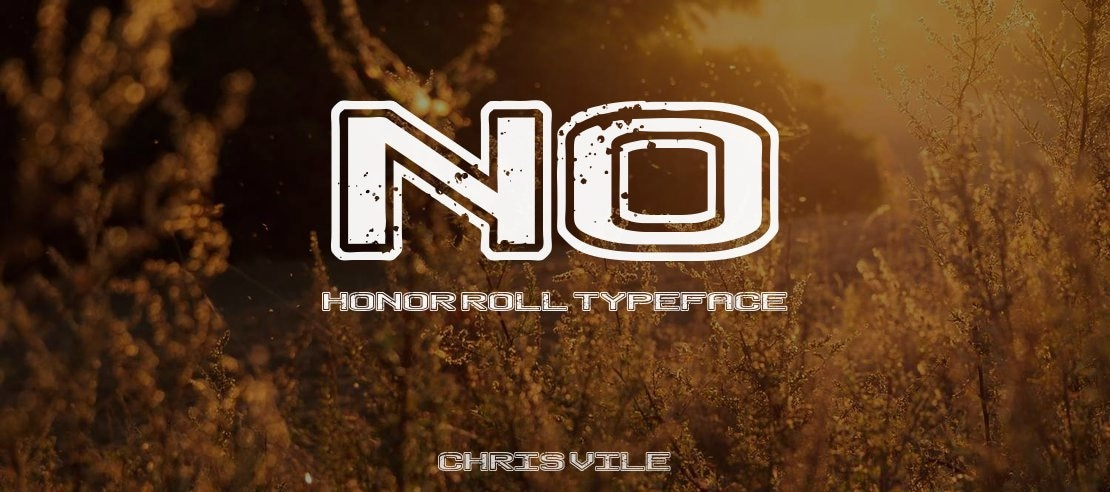 No Honor Roll Font