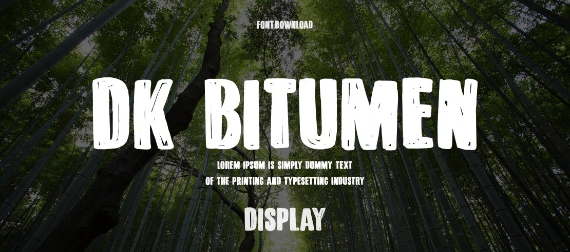 DK Bitumen Font