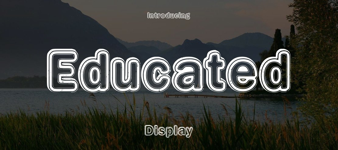 Educated Font