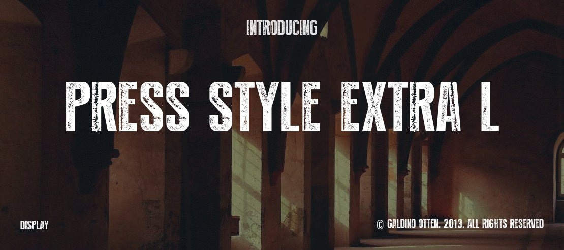 Press Style Extra L Font