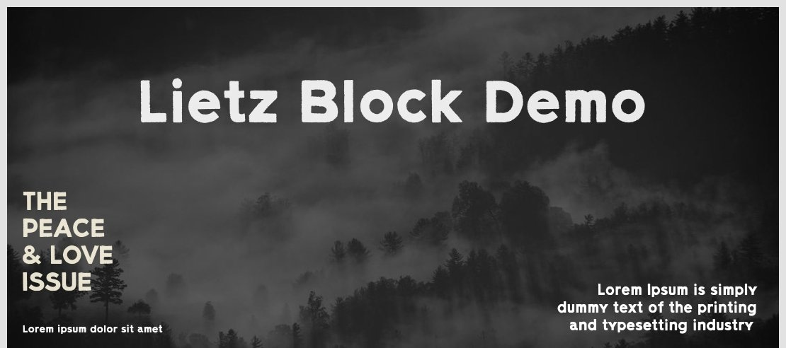 Lietz Block Demo Font