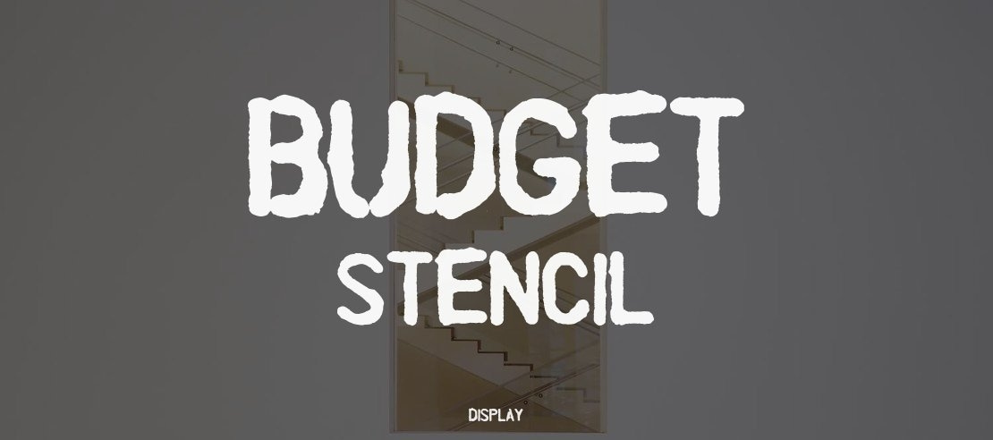 Budget Stencil Font