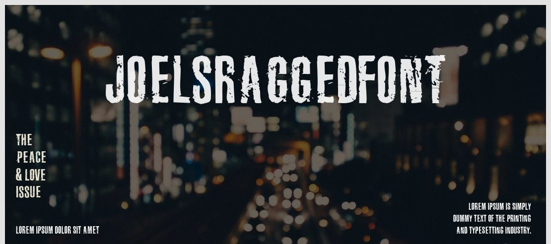 JoelsRaggedFont Font