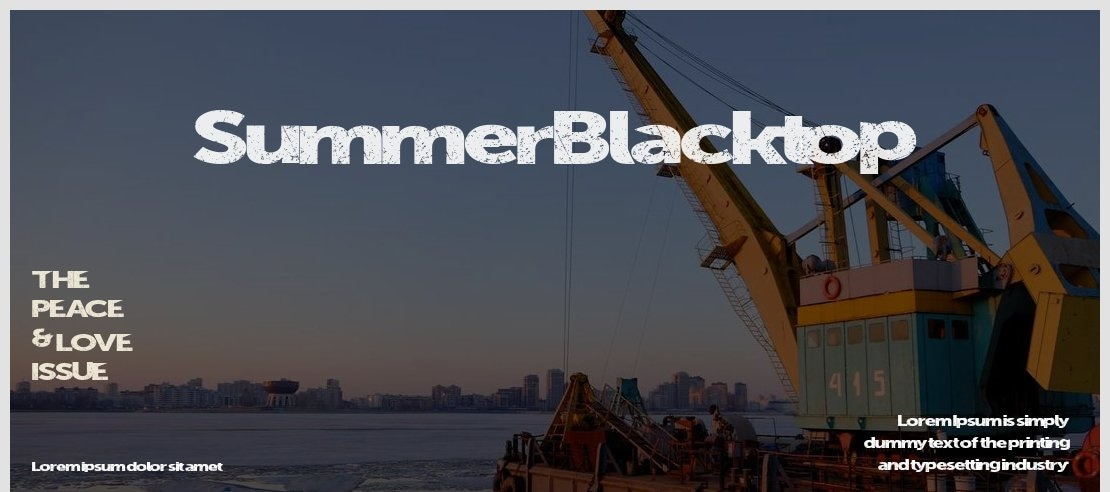 SummerBlacktop Font