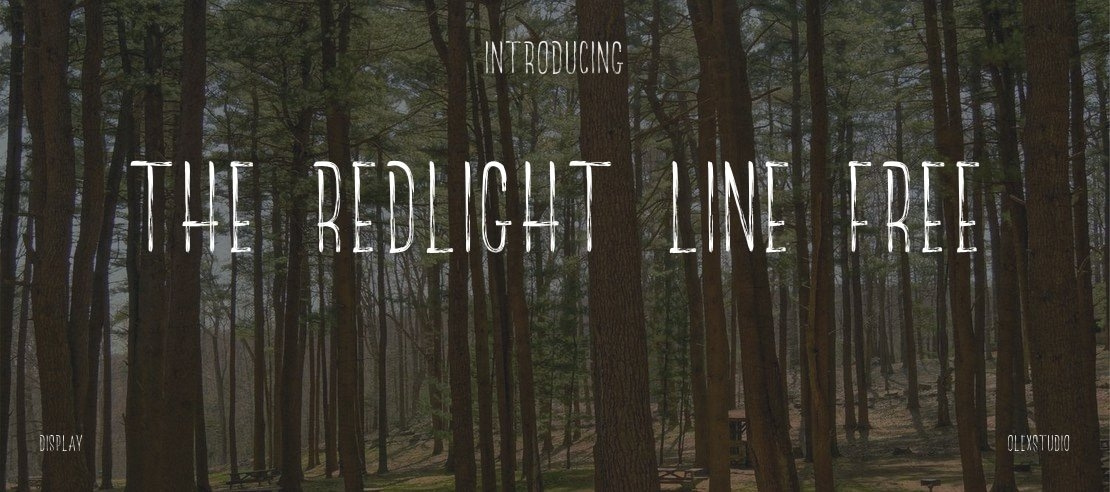 The Redlight Line Free Font