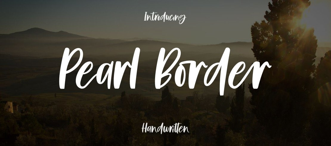 Pearl Border Font