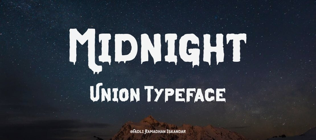 Midnight Union Font