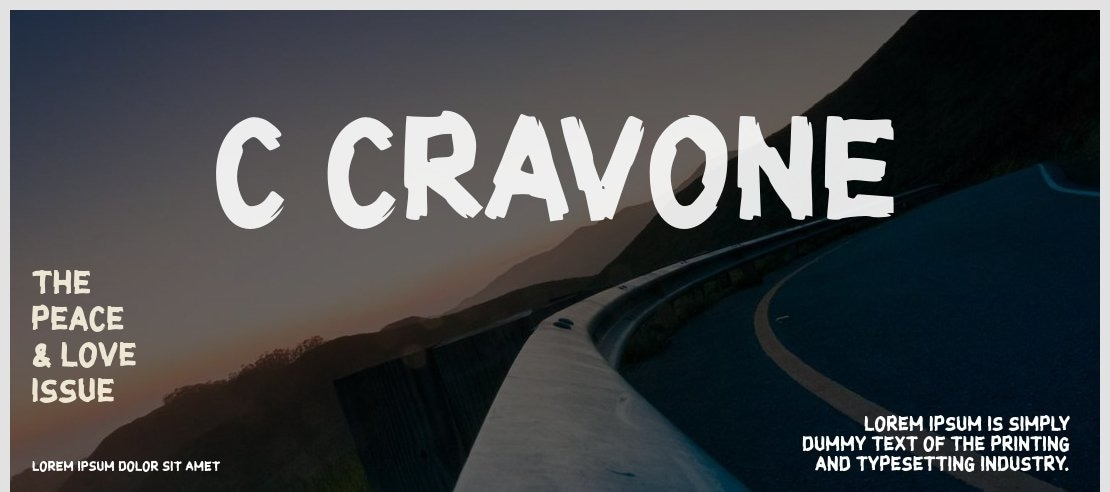 c Cravone Font