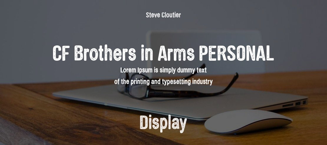 CF Brothers in Arms PERSONAL Font