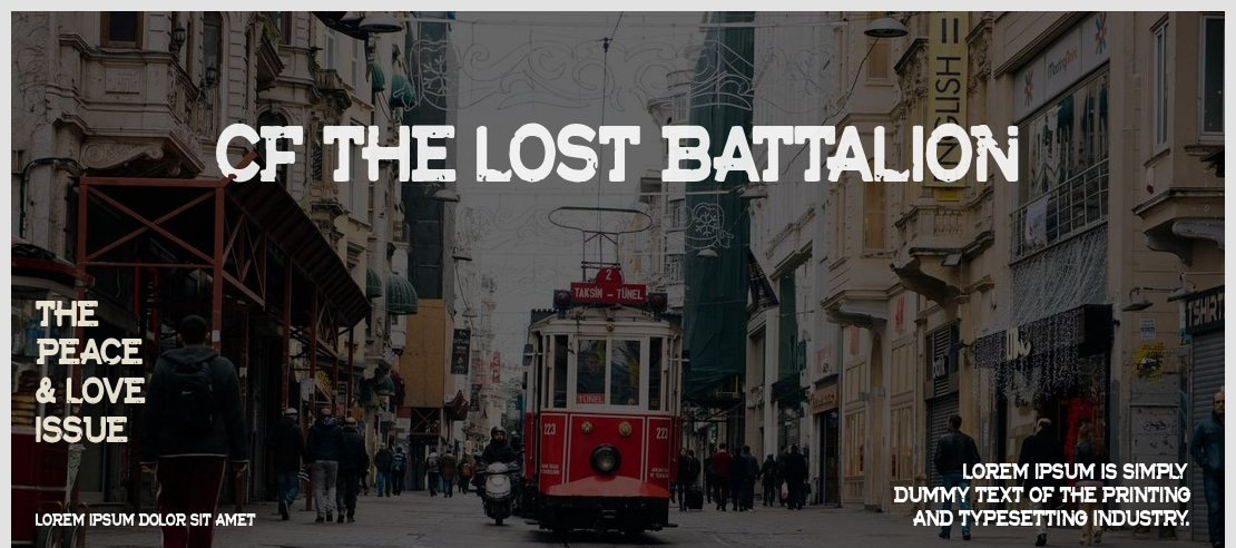 CF The lost battalion Font