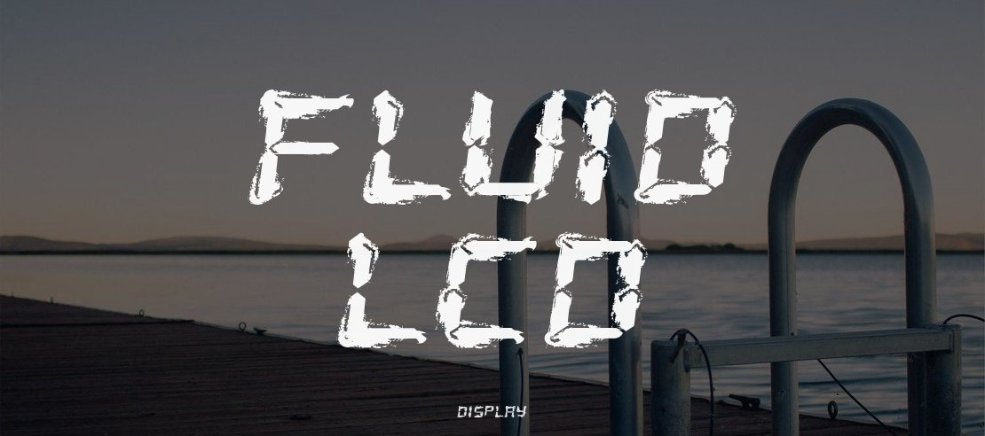 Fluid LCD Font