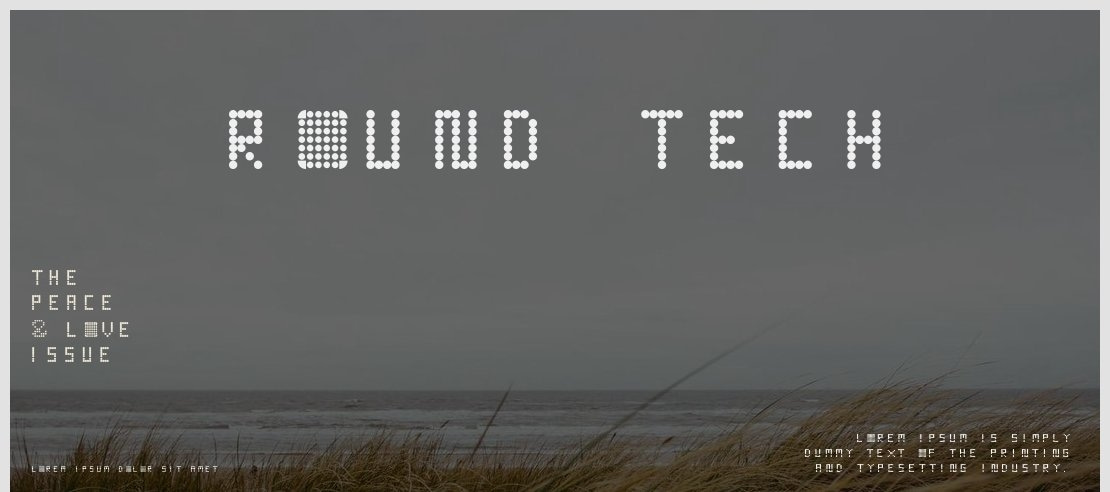 Round Tech Font