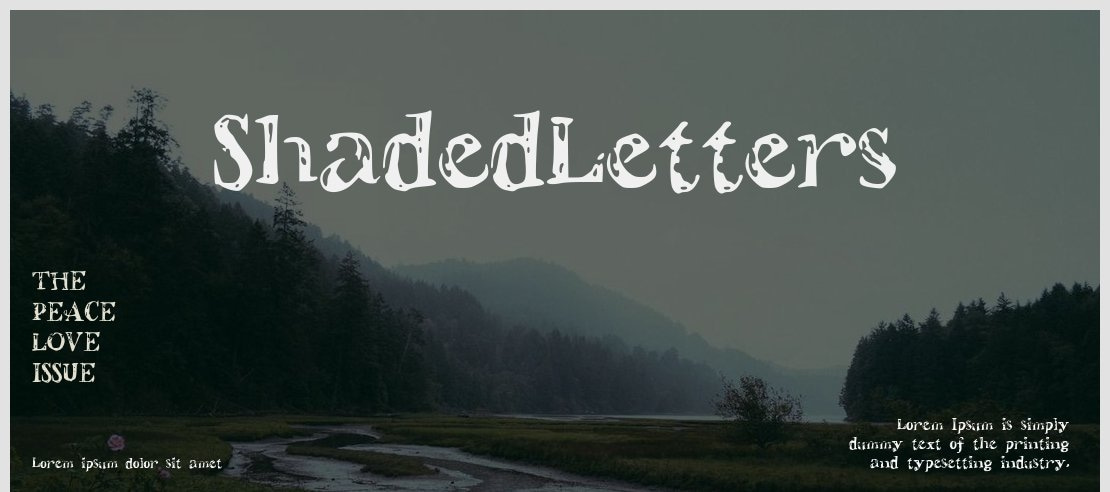 ShadedLetters Font